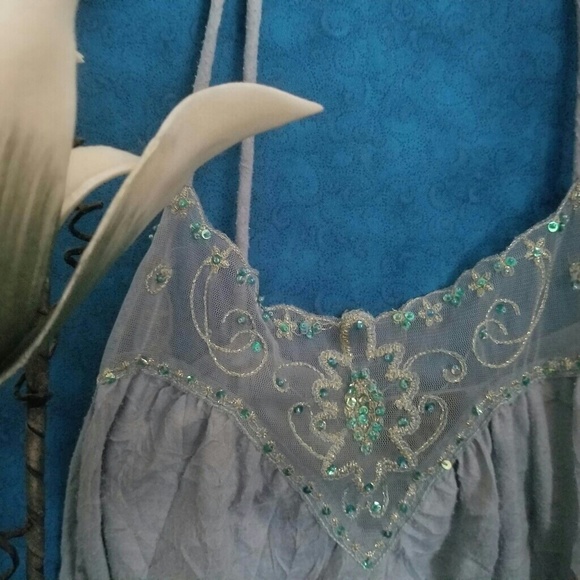 BEADED SLEEVELESS TANK, SIZE MEDIUM, j.t.b. - Picture 6 of 8